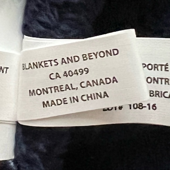 Blankets and Beyond Lovey Security Blanket Plush Teddy Bear Blue - Picture 8 of 8